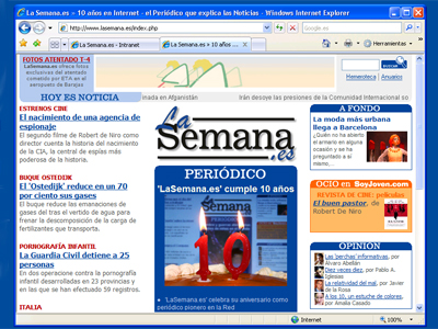 LaSemana.es cumple 10 a�os en Internet