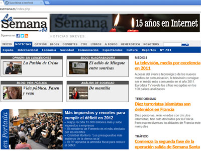LaSemana.es cumple 15 a�os en Internet