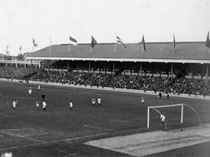 Partido de f�tbol en los Juegos de Amberes 1920 �COI