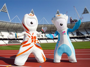 Las mascostas Wenlock y Mandeville, dise�adas para estos Juegos �London2012