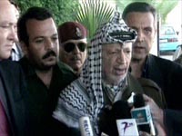 Fotografa Arafat, durante su condena de los atentados