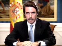 Fotografa El presidente del Gobierno y del PP, Jos Mara Aznar