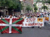 Fotografa Una de las ltimas manifestaciones autorizadas celebradas por Batasuna