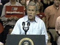 Fotografa El presidente de Estados Unidos, George W. Bush