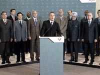 Fotografía Tony Blair compareció rodeado del G-8 para dar respuesta al atentado