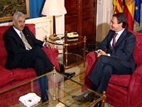 Fotografa Zapatero y Maragall durante su ltima entrevista en La Moncloa