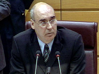 Fotografía El presidente del Senado, Javier Rojo