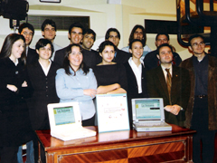 Fotografa Equipo de redactores de <b>LaSemana.es</b> en 1999, durante un acto en la Asociacin de la Prensa de Madrid