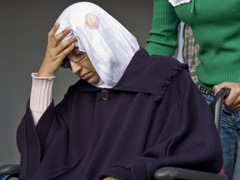 Aminatu Haidar, durante la huelga de hambre (FOTO: Asociación Mujeres Saharauis)