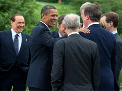 Fotografa de Portada: Obama bromea con varios lderes mundiales durante la cumbre (FOTO: Casa Blanca/Pete Souza)