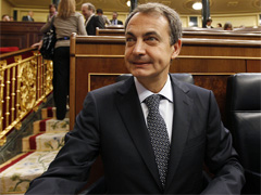 Fotografa de Portada: Zapatero, en su comparecencia ante el Congreso de los Diputados (FOTO: Partido Socialista)