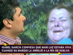 Fotografa Juan Jos Corts escucha la confesin sobre el asesinato de su hija (FOTO: Telecinco)