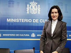 Fotografa La ministra Gonzlez-Sinde en un acto reciente (FOTO: LA MONCLOA)