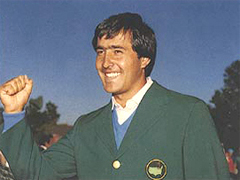 Fotografa de Portada: Seve tras ganar su segundo Masters de Augusta (FOTO: www.seveballesteros.com)