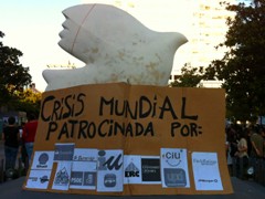 Fotografa de Portada: Pancarta de la protesta celebrada en A Corua (FOTO: @nafuente)