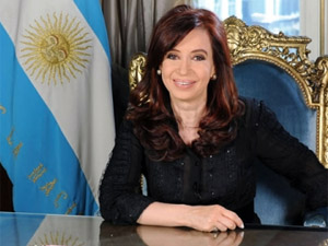 Fotografa Cristina Fernndez de Kirchner, en el palacio presidencial (foto: Gobierno de Argentina)