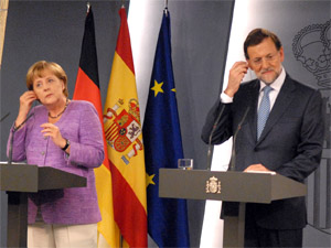Fotografa de Portada: Angela Merkel y Mariano Rajoy, en la rueda de prensa conjunta (foto: La Moncloa)