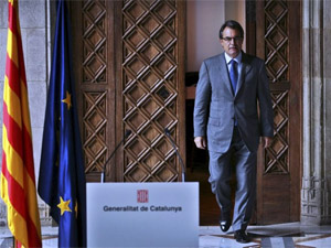 Fotografa de Portada: El presidente de Catalua, Artur Mas, en su comparecencia tras la Diada (foto: Generalitat catalana)