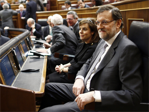 Fotografa de Portada: Mariano Rajoy y Soraya Senz de Santamara, en el Debate sobre el estado de la Nacin (foto: Diego/La Moncloa)