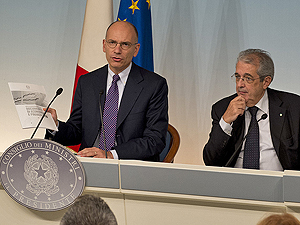 Fotografa El primer ministro, Enrico Letta, en una rueda de prensa del Consejo de Ministros (foto: Gobierno italiano - Flickr)