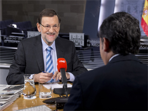 Fotografa de Portada: Mariano Rajoy, en la entrevista de balance concedida a Radio Nacional (foto: La Moncloa)