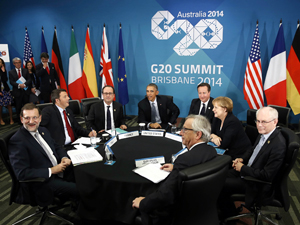 Fotografa de Portada: Mariano Rajoy, en la reunin privada de grandes lderes del G-20 (foto: La Moncloa)
