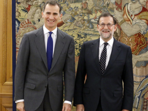 Fotografa de Portada: El Rey recibe a Mariano Rajoy en La Zarzuela (foto: Casa Real)