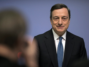 Fotografa de Portada: Mario Draghi, al anunciar la rebaja de los tipos de inters (foto: BCE)