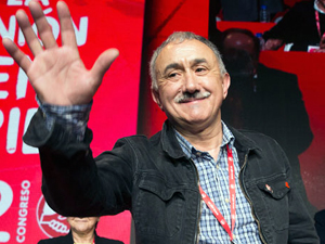 Fotografa de Portada: Josep Mara lvarez, tras la eleccin como nuevo secretario general del sindicato (foto: UGT)