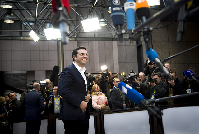 Fotografa de Portada: Alexis Tsipras, primer ministro de Grecia, en una reunin en Bruselas (foto: Consejo Europeo)